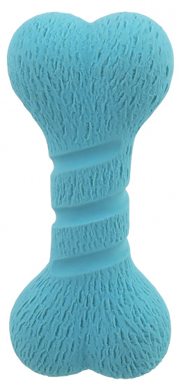 Hračka Dog Fantasy Latex kost 14cm modrá