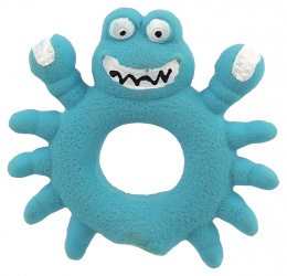 Hračka Dog Fantasy Latex krab 10cm modrá