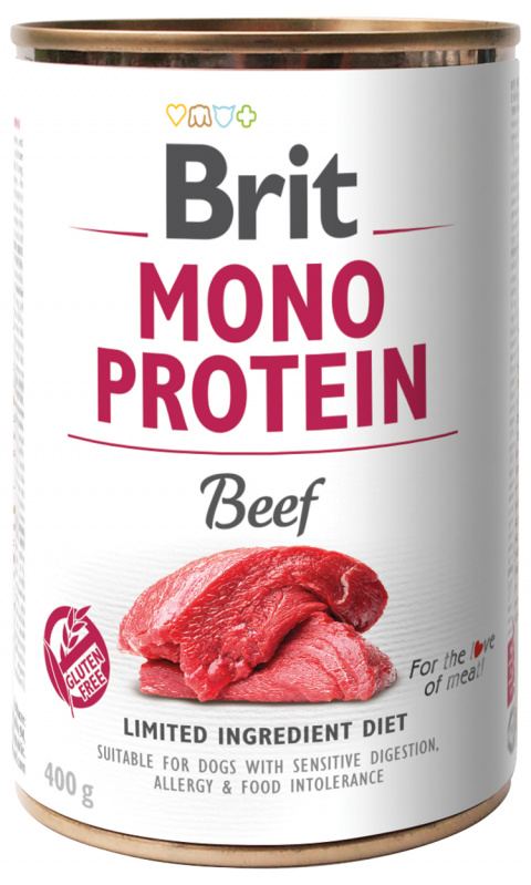 Konzerva Brit Monoprotein Beef 400g title=