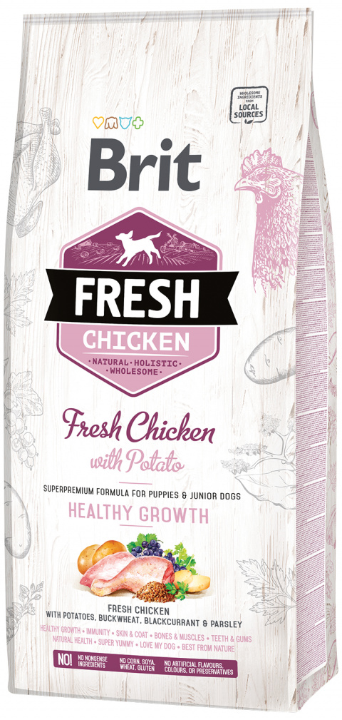 Brit Fresh Chicken with Potato Puppy Healthy Growth 12kg title=