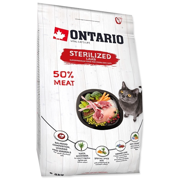Ontario Cat Sterilised Lamb 2 kg Ontario Cat Sterilised Lamb 2 kg
