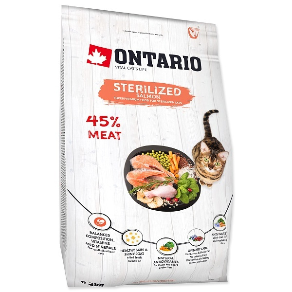 Ontario Cat Sterilised Salmon 2 kg Ontario Cat Sterilised Salmon 2 kg