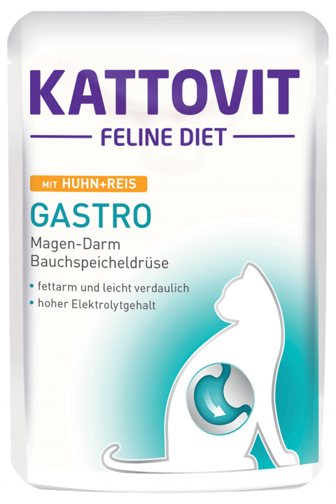 Kapsička Kattovit Gastro kuře/rýže 85g title=