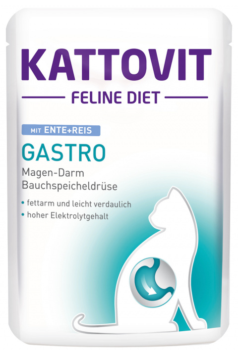 Kapsička Kattovit Gastro kachna/rýže 85g title=