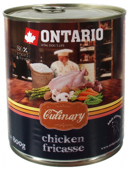 Konzerva Ontario Culinary Chicken Fricasse 800g