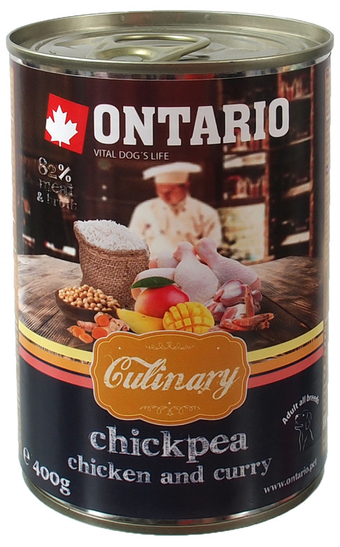 Konzerva Ontario Culinary Chickpea, Chicken and Curry 400g title=