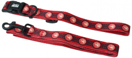 Obojek s vodítkem 100cm Game of Thrones Targaryen červený 1,5 x 25-35,5cm