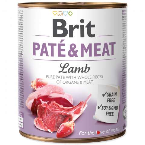 Konzerva Brit Paté &amp; Meat Lamb 800g title=