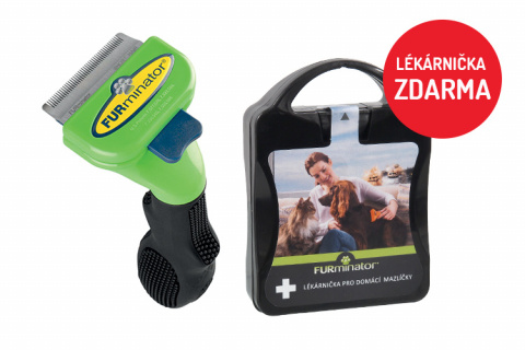 Hřeben FURMINATOR krátká srst S + lékárnička ZDARMA