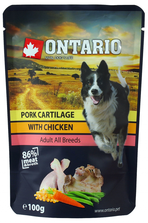 Kapsička Ontario Pork Cartilage with Chicken in Broth 100g title=