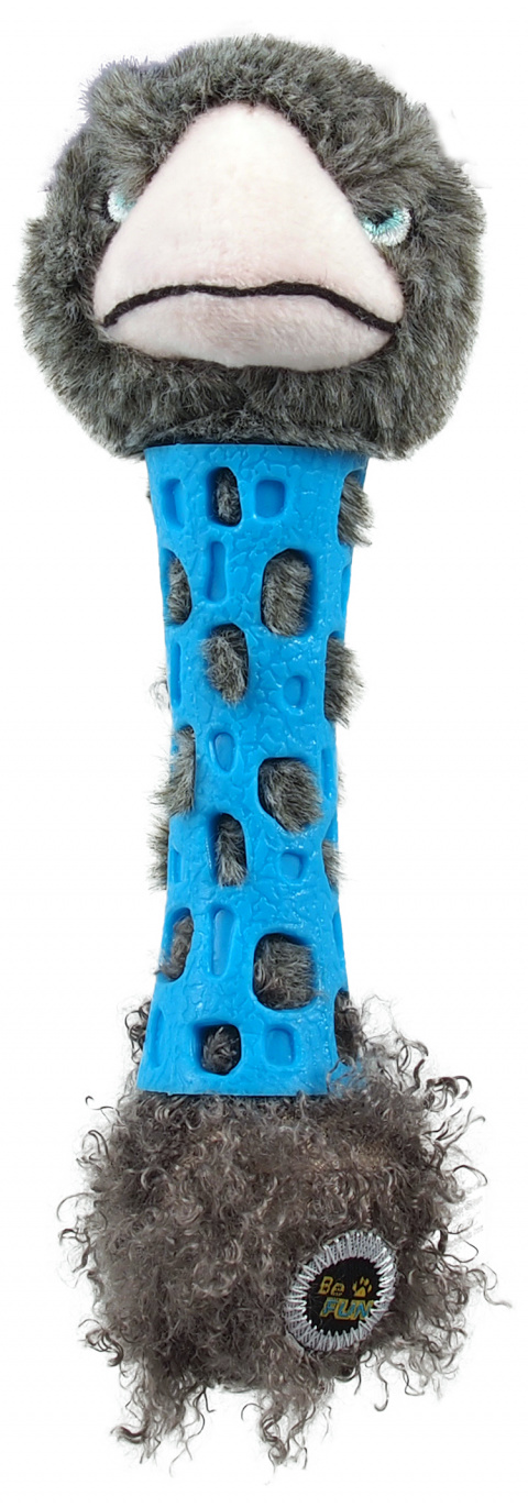Hračka BeFun pro štěňata TPR+plyš pštros 17cm   title=