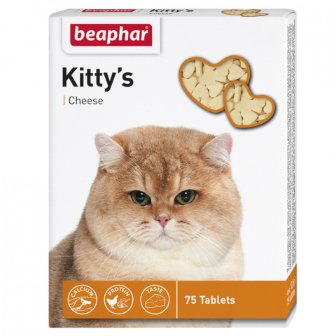 Pochoutka se sýrem Beaphar Kitty´s cheese 75 tablet title=