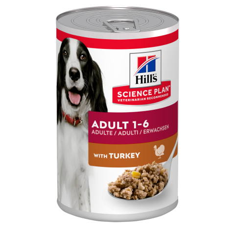Konzerva Hill&#039;s Science Plan Canine Adult Turkey 370g title=