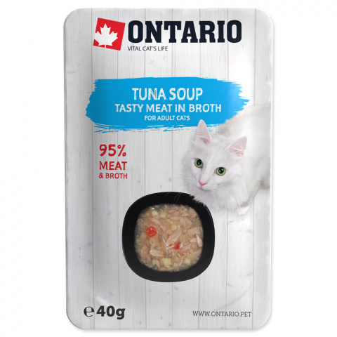 Polévka Ontario Cat Soup Tuna with vegetables 40g title=