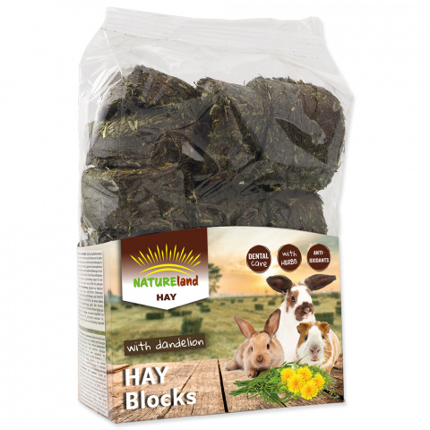 Seno Nature Land Hay bloky s pampeliškou 600g title=