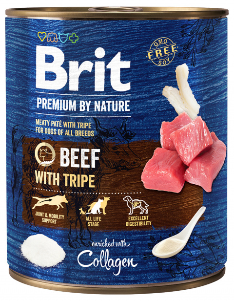 Konzerva Brit Premium by Nature Beef with Tripes 800g title=