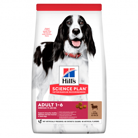 Hill&#039;s Science Plan Canine Adult Medium Lamb &amp; Rice 18kg  title=