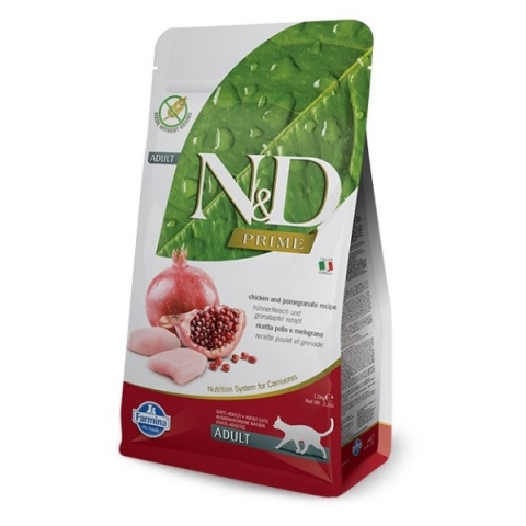N&amp;D Prime Cat Adult Chicken &amp; Pomegranate 5kg title=