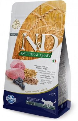 N&amp;D Ancestral Grain Cat Adult Lamb &amp; Blueberry 5kg