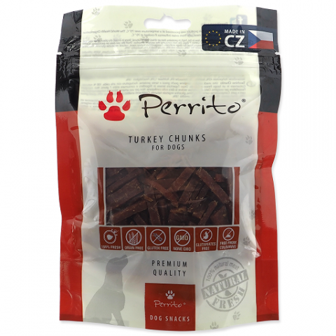 Pochoutka Perrito Turkey Chunks 100g title=