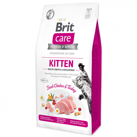 Brit Care Cat Grain-Free Kitten Healthy Growth &amp; Development 7kg title=