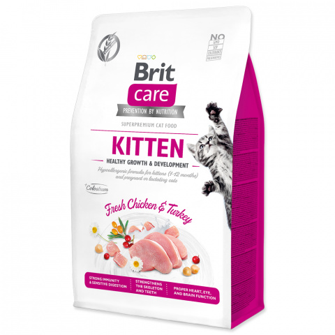 Brit Care Cat Grain-Free Kitten Healthy Growth &amp; Development 0,4kg title=