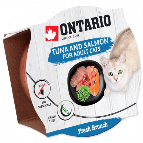 Ontario Fresh Brunch Tuna &amp; Salmon 80g​ title=