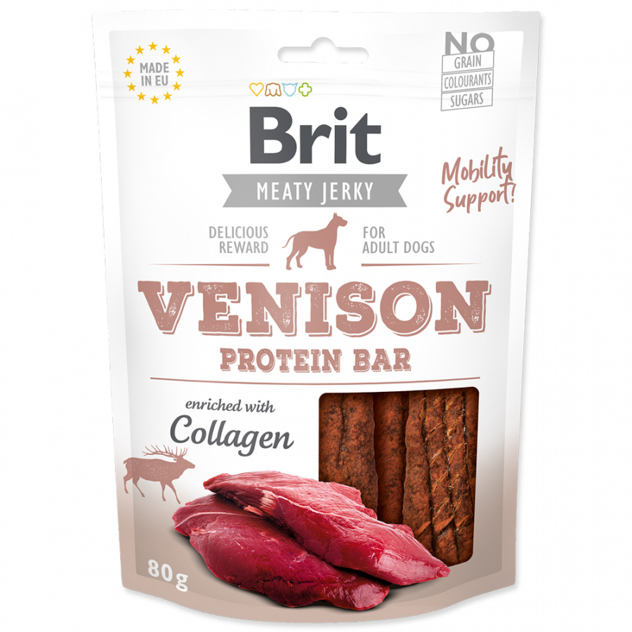 Brit Jerky Venison Protein Bar 80g Brit Jerky Venison Protein Bar 80g