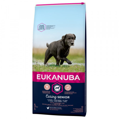 Eukanuba Senior Large 15kg + lanová hračka různé barvy ZDARMA title=