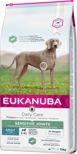 Eukanuba Daily Care Sensitive Joints 12kg + lanová hračka různé barvy ZDARMA