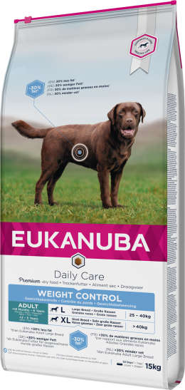 Eukanuba Daily Care Large Weight Control 15kg + lanová hračka různé barvy ZDARMA