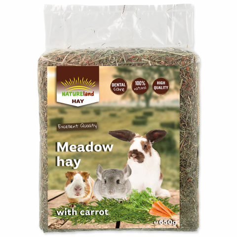 Seno Nature Land Hay s mrkví 650g​ title=