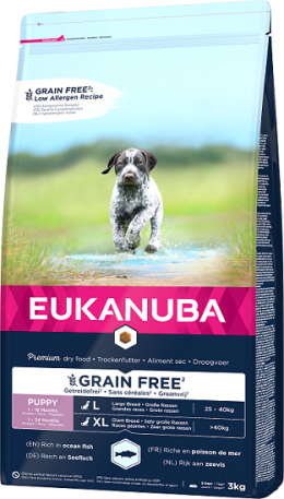 Eukanuba Puppy &amp; Junior Large &amp; Giant Grain Free Ocean Fish 3kg
