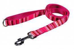 Vodítko BaF nylon proužky růžové 2,5x150cm