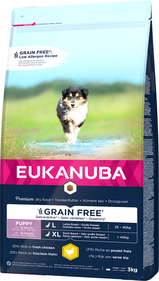 Eukanuba Puppy &amp; Junior Large Grain Free Chicken 3kg​