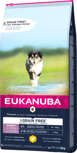 Eukanuba Puppy &amp; Junior Large Grain Free Chicken 12kg​