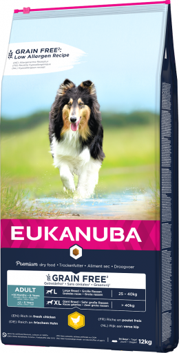 Eukanuba Adult Large Grain Free Chicken 12kg​