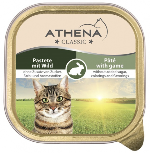 Paštika ATHENA divočina + králík 100g title=