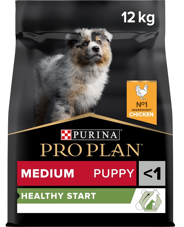 Pro Plan Medium Puppy Healthly start kuře 12kg Pro Plan Medium Puppy Healthly start kuře 12kg