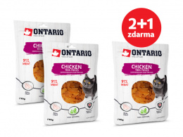 Pochoutka Ontario kuřecí tenké kousky 50g 2+1 zdarma