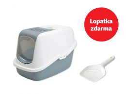 Toaleta SAVIC Nestor bílo - šedá + lopatka Micro zdarma