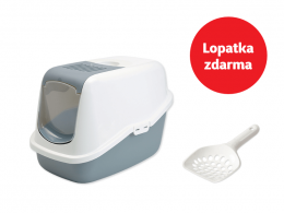 Toaleta SAVIC Nestor bílo - šedá + lopatka Macro zdarma
