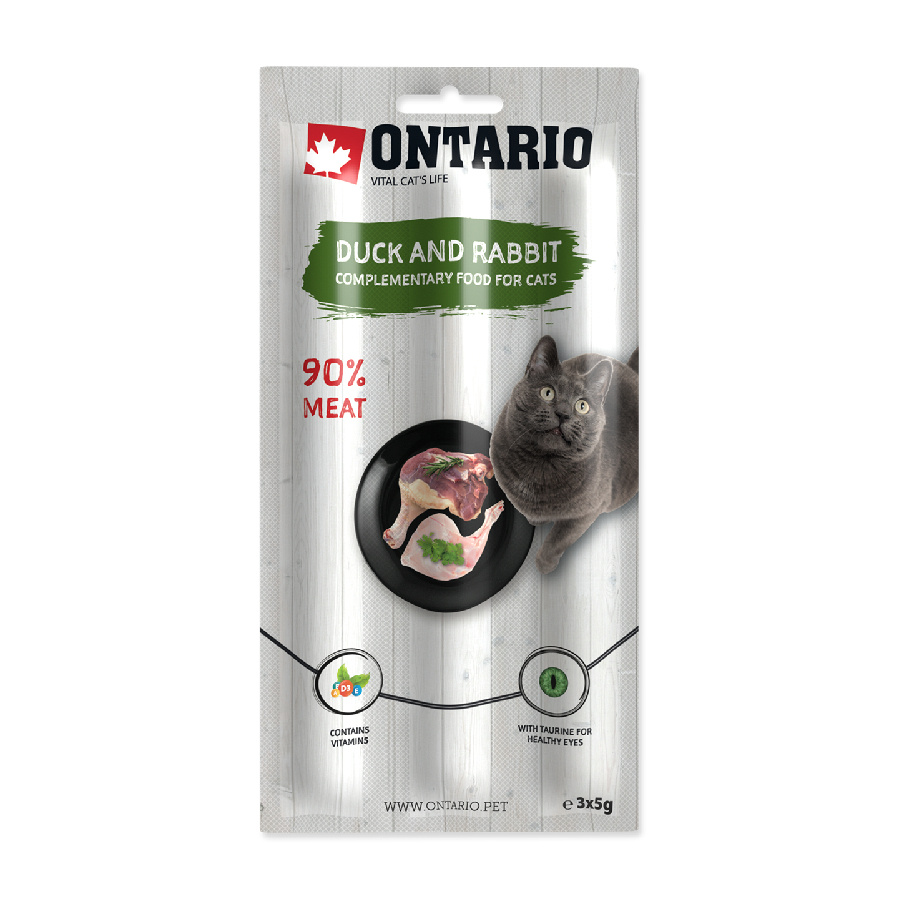 Ontario Stick for cats Duck&amp;Rabbit 3x5 g