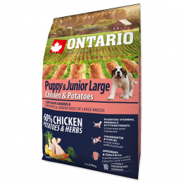Ontario Puppy &amp; Junior Large Chicken &amp; Potatoes 2,25 kg