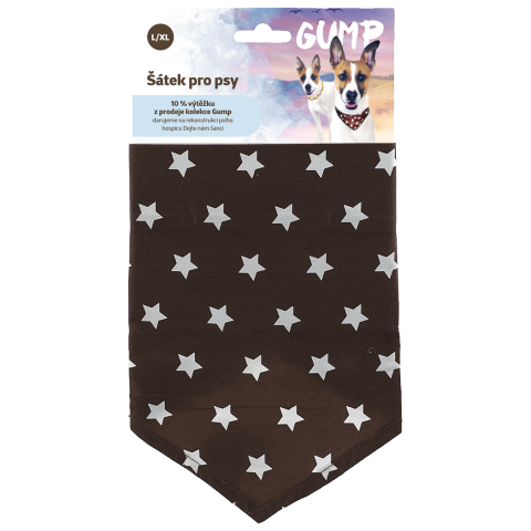 Šátek Dog Fantasy Gump L-XL title=