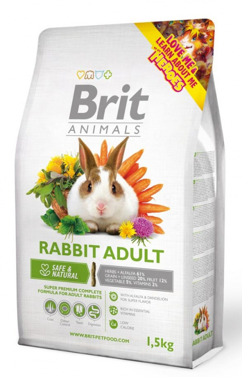 BRIT Animals RABBIT ADULT Complete 1,5kg title=