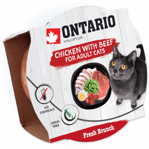 Ontario Fresh Brunch Chicken with Beef 80g Ontario Fresh Brunch Chicken with Beef 80g