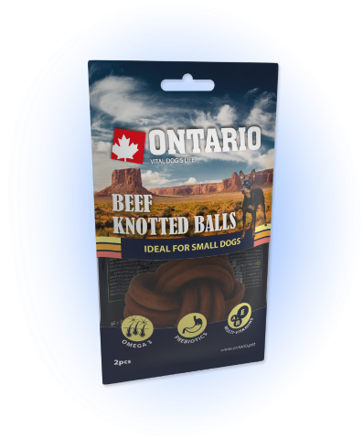 Ontario Rawhide Snack Ball 3,75 cm 2 ks title=