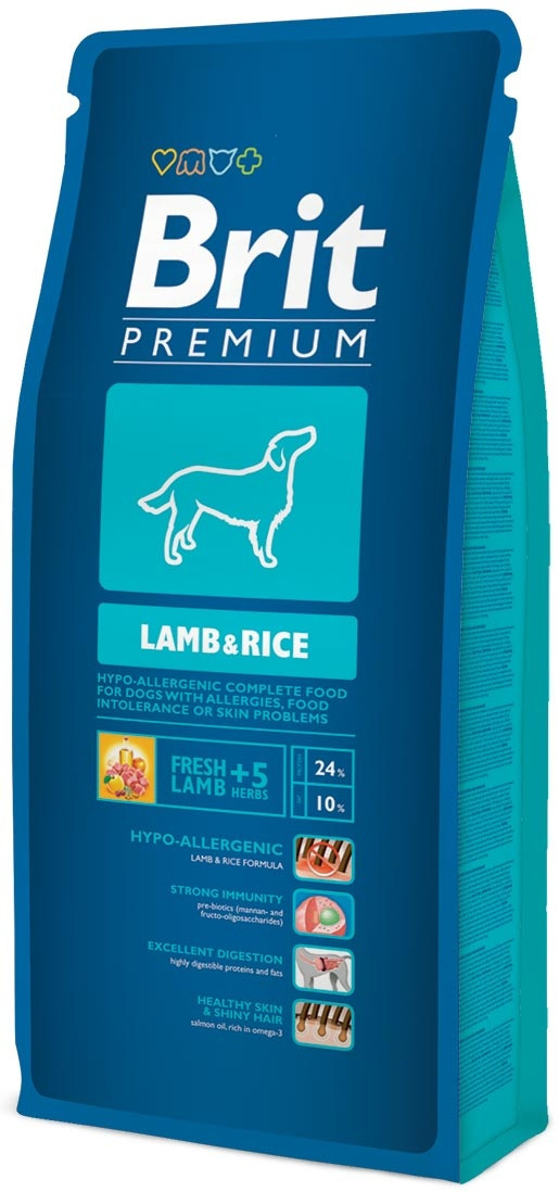 Корм для собак - BRIT Premium Lamb & Rice, 3kg Корм для собак - BRIT Premium Lamb & Rice, 3kg