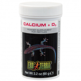 Пищевая добавка для рептилий – ExoTerra Calcium + D3, 90 г